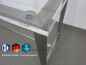 Preview: Edelstahl Bürotischgestell mit einer 30 mm Acrylglassplatte
